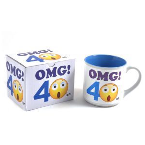 40th Birthday Emoji Mug