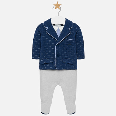Mayoral Babygrow with Quilted Jacket