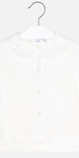 chiffon collar blouse for girl
