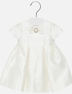 mayoral dress with bow collar for baby girl