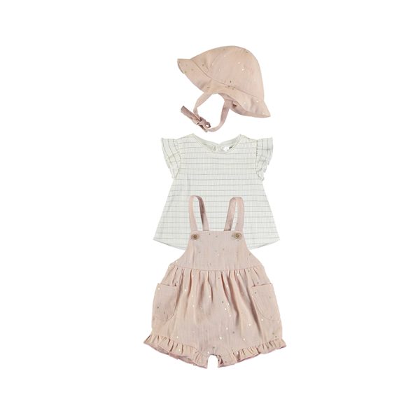 1.621 Short dungaree with hat set