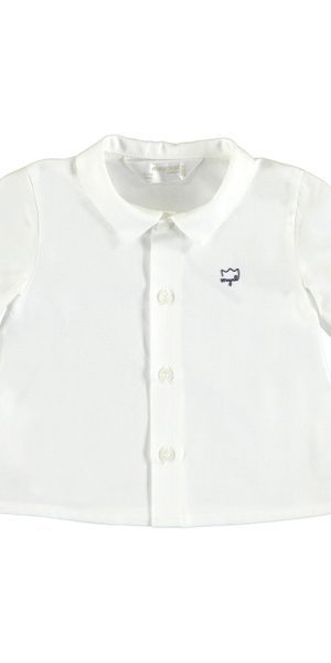 LS Shirt White w Logo